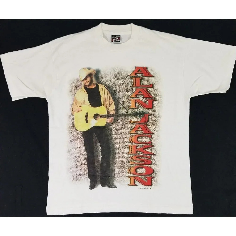 Vintage ALAN JACKSON Country Comfort 1995 Concert Tour Double Side Shirt Adult L - Picture 3 of 9